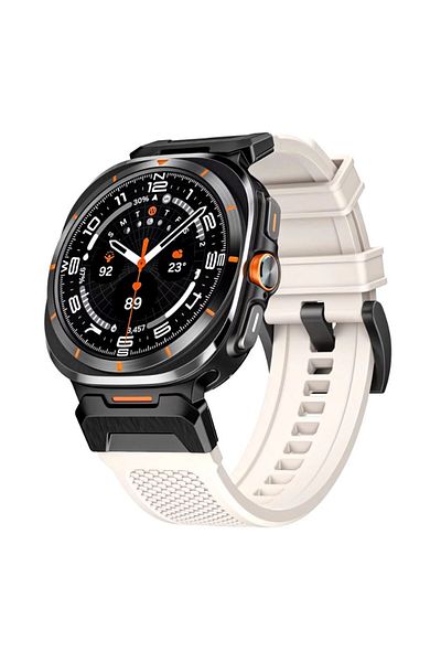 REDz Accessories Special Forces Strap, Sport, for Samsung Galaxy Watch Ultra 47mm, Military Silicone, Starlight