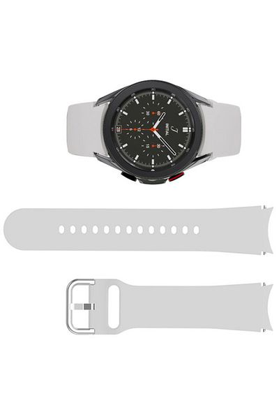 REDz Accessories Curea de ceas inteligent pentru Samsung Galaxy Watch 4/5/5 Pro/6, lățime 20 mm, silicon, gri