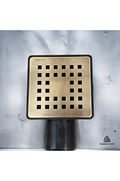 İSAOĞLU YAPI Antik Gold Yer Gideri Antik Gold Kanal Süzgeç 10*10 Antik Eskitm...