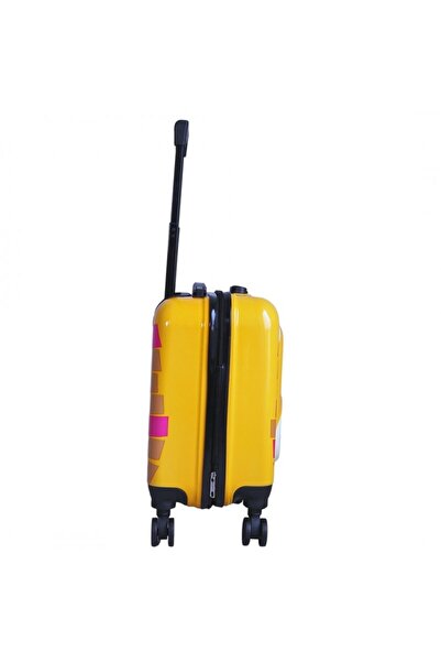 ECARLA Žlutý kufrový vozík, dětský, na zavazadla, model lva, funkce kódového zámku, WP02
