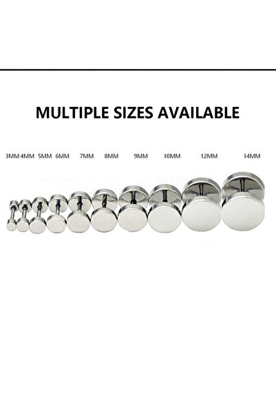 SIC MODA Round stainless steel earrings SIC MODA 5633A, 8 mm