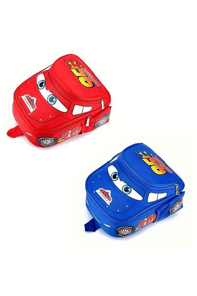 Emre Bebe Large Capacity Backpack with Kids Cars, Schoolbag