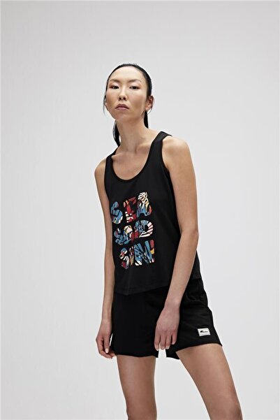 Bad Bear 21.03.23.002-C01 Sea Sand Sun Women's Sports Tank Top Black