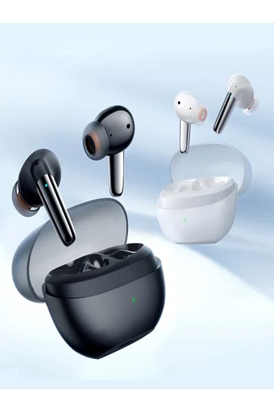 Joyroom سماعات أذن لاسلكية JR-BB1، 4 ميكروفونات، بلوتوث 5.3، زمن انتقال منخفض، شحن سريع، IP54، مع حافظة - أسود