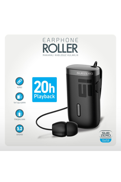 Subzero MAKARALI BLUETOOTH KULAKLIK SİYAH VE BEYAZ RENK SEÇENEĞİ