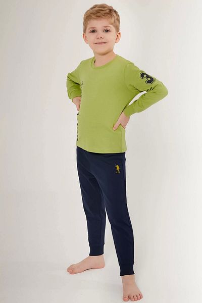 U.S. Polo Assn. Boy's double set - peanut green