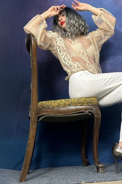 Quincey ΜΠΑΛΟΝΙ ΜΑΝΙΚΙ ΔΑΝΤΕΛΑ ΑΝΟΙΧΤΟ ΜΠΕΖ ΜΠΛΟΥΖΑ