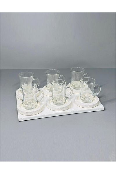 Generic Teacup set with serving tray