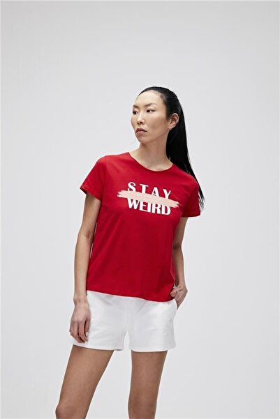 Bad Bear 21.03.07.008-c54 Stay Weird Tee Kadın T-shirt