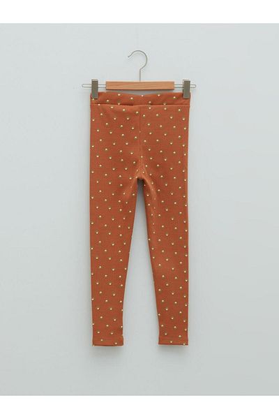LC Waikiki Дълги клинове с ластик и щампа за момичета (W1)