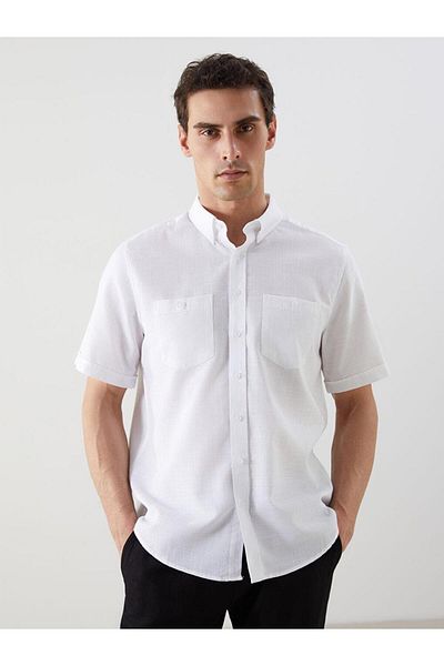 LC Waikiki Ανδρικό πουκάμισο με υφή Regular Fit (S5)