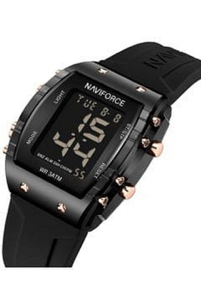 Naviforce NAVIFORCE Digital Multifunctional Sports Fashion Waterproof Watch for Women and Men, Silicone Strap