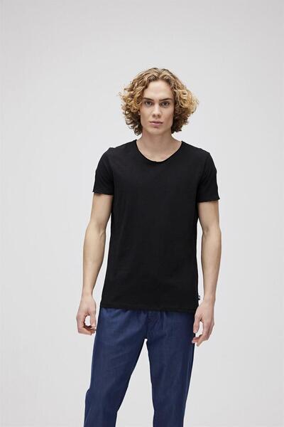 Bad Bear 18.01.07.012-C01 V-Neck Men's T-Shirt Black