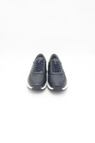 ENDİCAN 2089 4801 Men's Genuine Leather Sports Shoes Navy Blue King