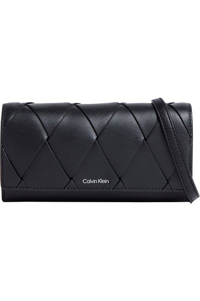Calvin Klein Ck Woven Convertible Wallet Bag Handbag