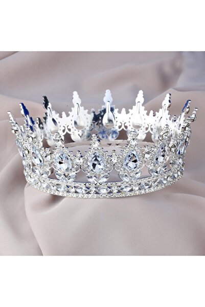 ARIMAN Store Coroană decorativă din plastic argintiu pentru tort