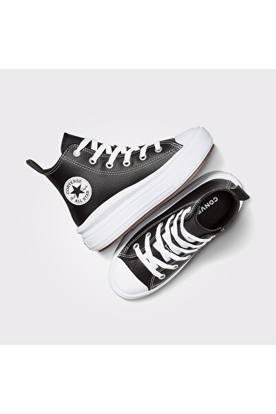 Converse Chuck Taylor All Star Move Platform Çocuk Siyah Deri Sneaker