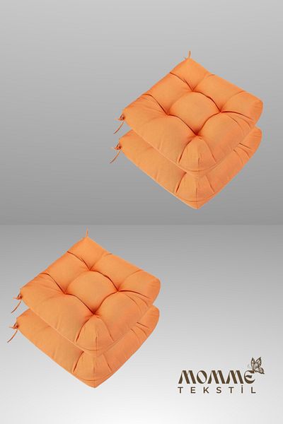 MoMMe Chair Cushion Pofidik 45X45 cm 4 Pcs Orange Color