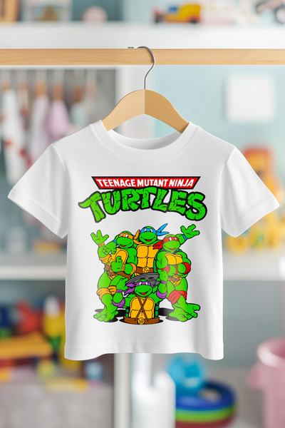 BookOrBook Детска тениска Ninja Turtles от 100% памук с превъзходно качество