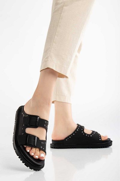 Valeriiastock New Season Troc Double Buckle Women's Slippers