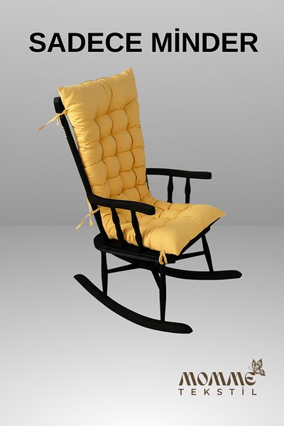 MoMMe Rocking Chair Cushion & Bench Cushion 50X120 cm Apricot Yellow Color