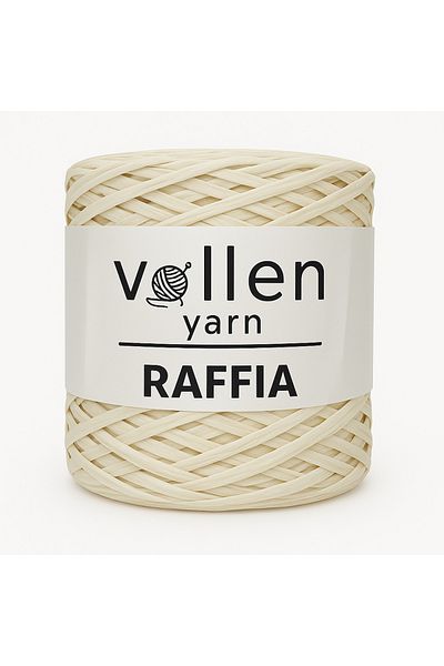 vollen yarn Premium 200gr Σχοινί Raffia, Σχοινί Raffia Paper, Σχοινί Raffia, Σχοινί τσάντας, Σχοινί Supla, Raffia, Κρέμα