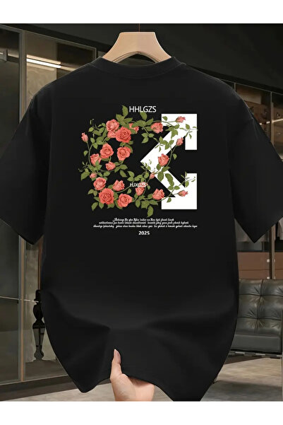 LAND MODA Tricouri cu mânecă scurtă imprimate cu brand la modă Weight Pure Co...