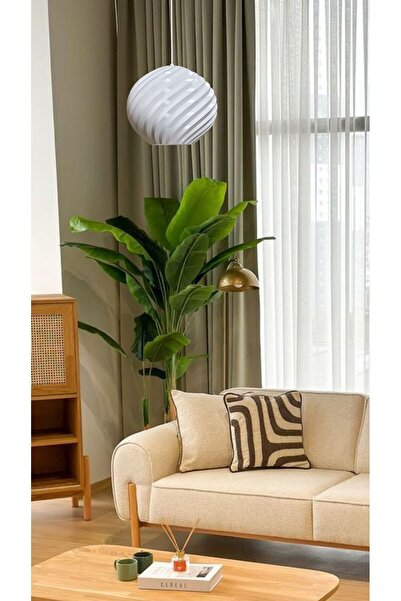 decory Alcor Beyaz Avize Yatak Odası, Mutfak, Oturma Odası Tasarım Tekli Sarkıt Avize (PLASTİK) E27