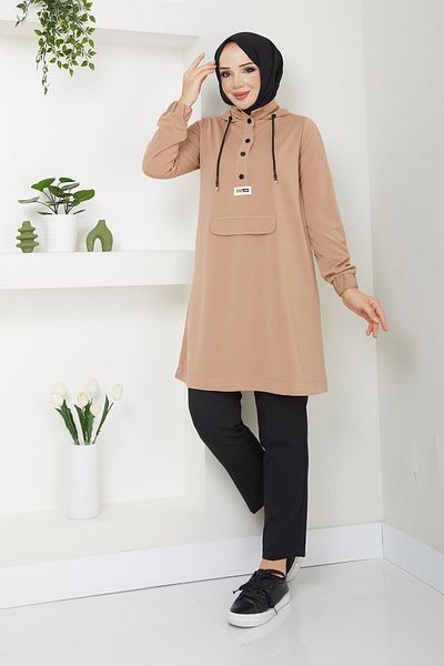 Doque Seasonal Women's Tunic Hooded 61013Y