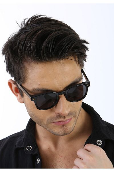 ModaLand Uv 400 Black Men's and Women's Sunglasses