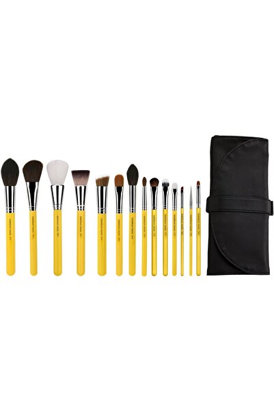 Bdellium Tools مجموعة فرش المكياج الاحترافية "ذا كوليكشن" من ١٤ فرشاة مع حقيبة قابلة للطي