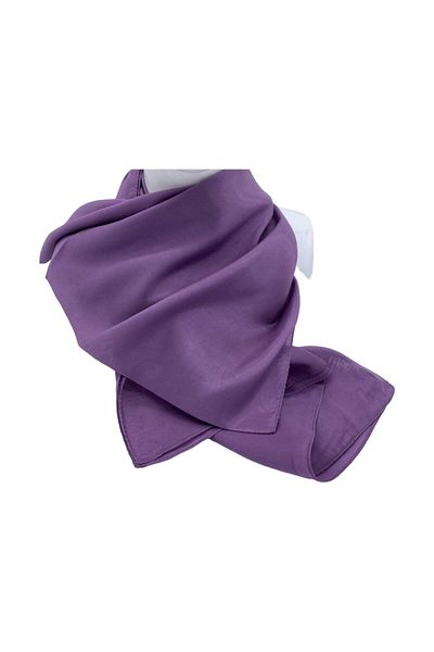 EVoStyle Esarfă din Matase 100%, Fină și versatilă, Culoare Violet, 45 cm x 155 cm