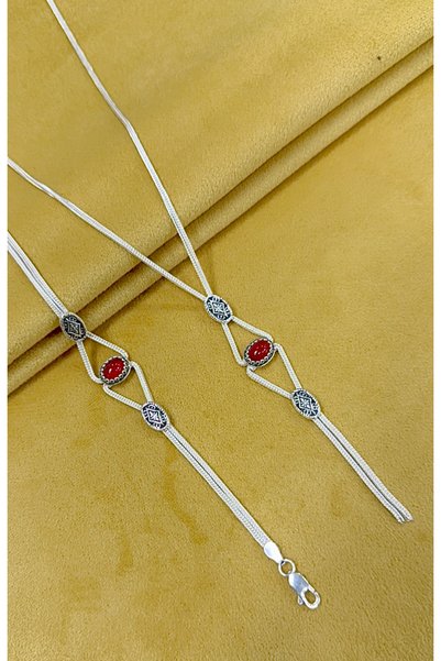 MİR GÜMÜŞ 925 ayar gümüş akik taşlı mardin hasırı set