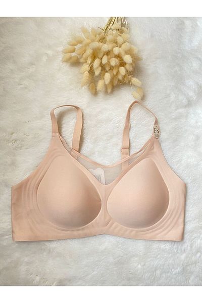 F.K Laser Cut Tulle Detail Laser Cut Bra
