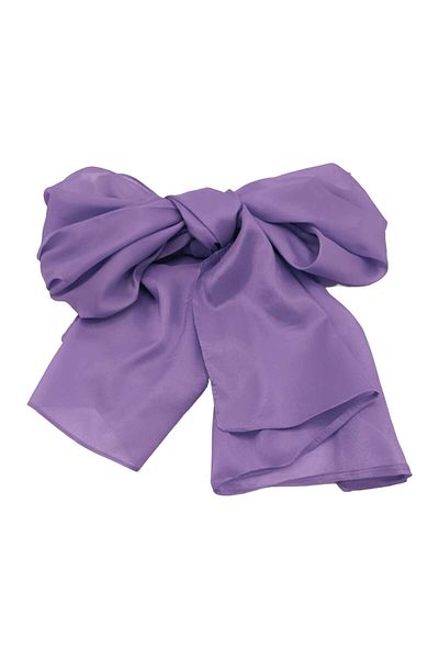 EVoStyle Esarfă din Matase 100%, Fină și versatilă, Culoare Violet, 45 cm x 155 cm