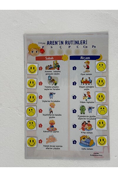 Coachbe Kişiye özel rutin tablo