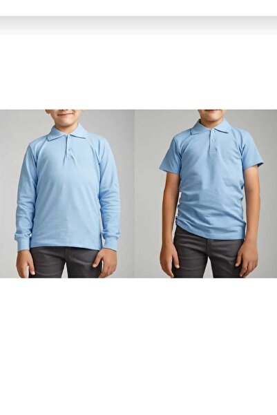 BAGİSTA BUTİK Παιδικό μπλουζάκι για κορίτσια-αγόρια γαλάζιο μακρυμάνικο + κον...