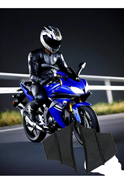 Universal Yamaha R25 Karbon Kaplama Motosiklet Kanat Winglet Yan Kanatları Sağ Ve Sol