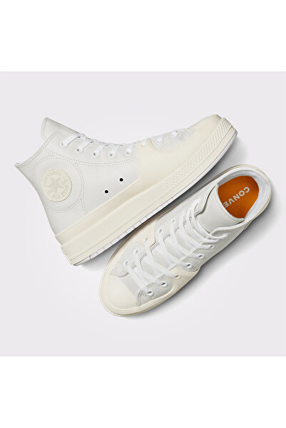 Converse Chuck Taylor All Star Construct Leather Unisex Beyaz Sneaker