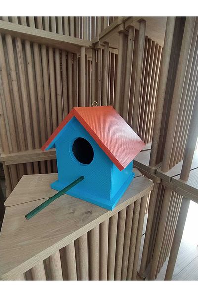 değerli hobi Wooden Bird Nest Bird House Outdoor Water Resistant 15x15x20 Cm