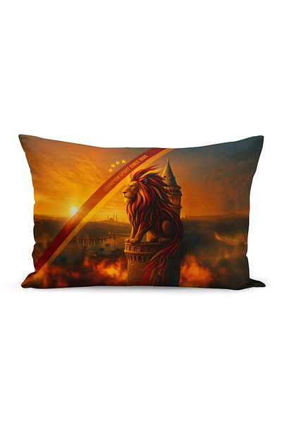 Bertille Home Copil Bebeluș Galben Roșu Fan Fotbal Seria Husă de pernă (Husă de pernă)