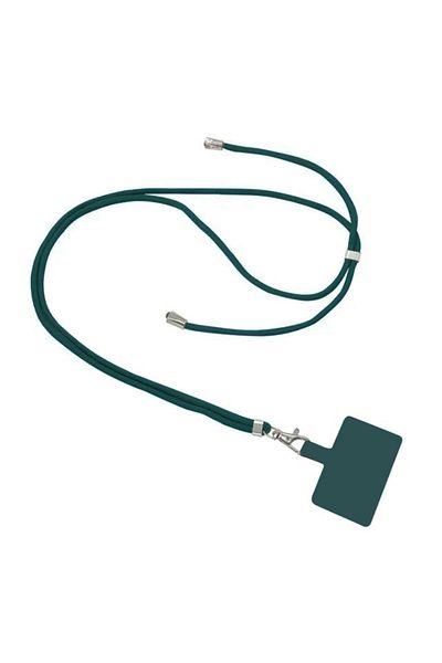 REDz Accessories Suport telefon cu șnur, material textil, reglabil, încuietori cu cheie, verde
