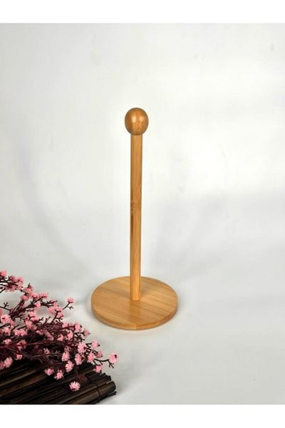 kamptek kamp teknolojisi Kamptek Decor Bamboo Giant Towel Napkin Holder Round Knob Design