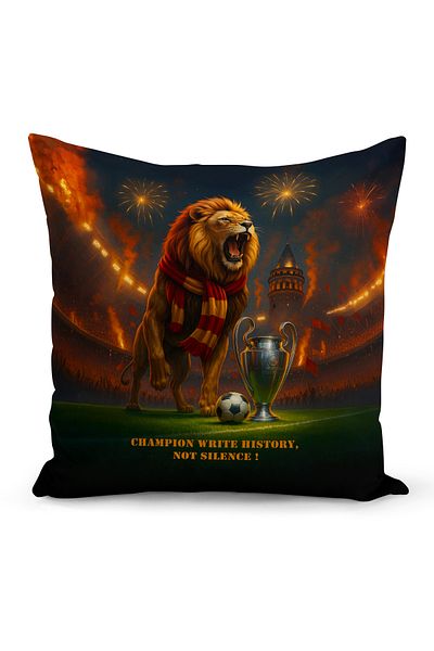 Bertille Home Copil Bebeluș Galben Roșu Fan Fotbal Seria Husă de pernă (Husă de pernă)