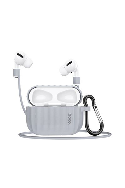 REDz Accessories Hoco Wb20 Fenix Case, For Apple Airpods Pro, Silicone, Gray
