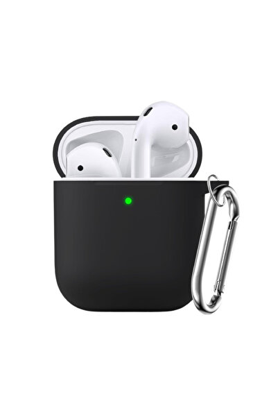 REDz Accessories Θήκη σιλικόνης για Apple AirPods 1/2, μαύρη