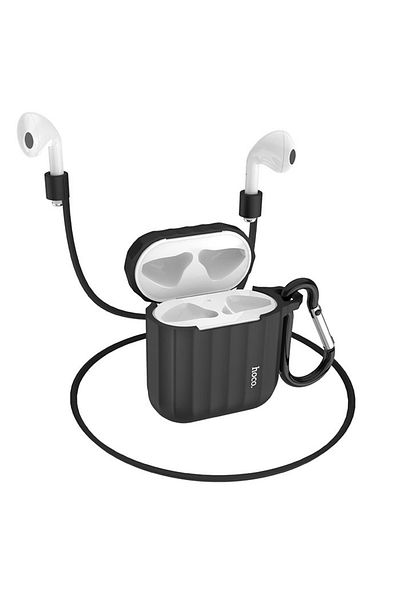 REDz Accessories Hoco Wb10 Case, Compatible With Airpods 1/2, Silicone, Black
