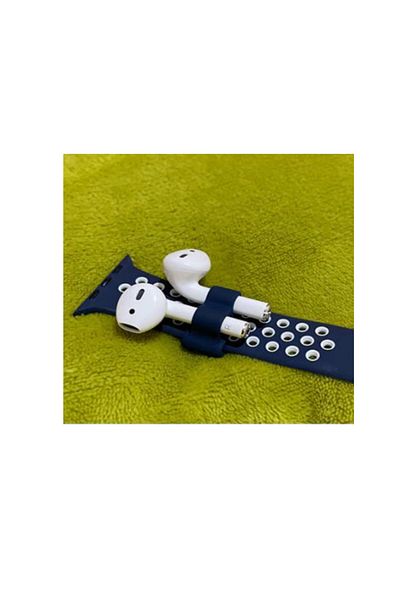REDz Accessories Airpods Holder For Apple Watch Strap, Navy Blue