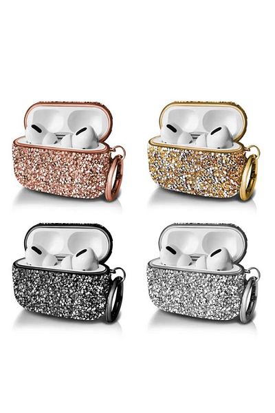 REDz Accessories Case For Apple Airpods Pro, Full Protection, Carabiner, Silver