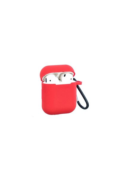 REDz Accessories Silicone case for Apple AirPods 1 2, Red